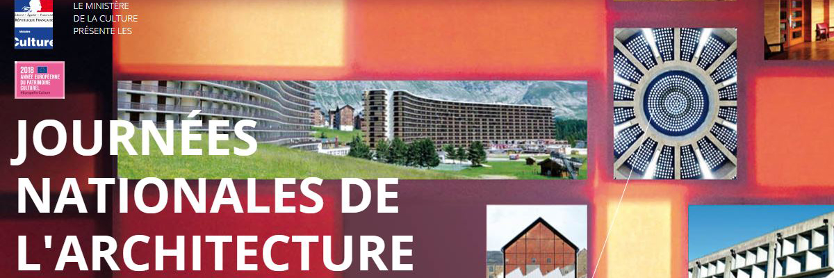 Visuel des Journées nationales de l'architecture 2018