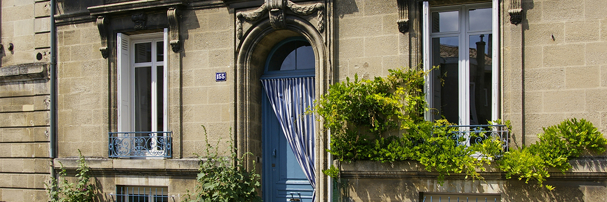 Façade d'une échoppe à Bordeaux © CAUE de la Gironde