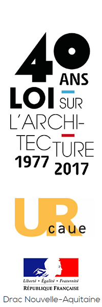 Logo 40 ans des CAUE 1977-2017