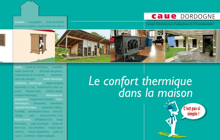 Le confort thermique dans la maison © CAUE de la Dordogne